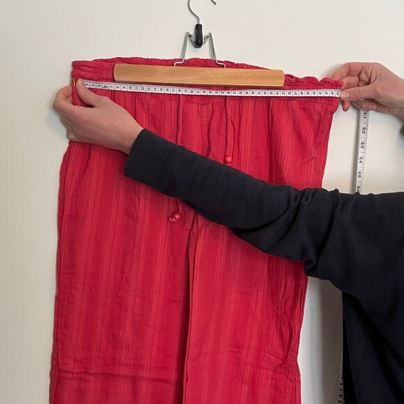 Billabong. Beach Cover Up Pants. Light Red. Tie Front. Size Medium. Womens. - Picture 3 of 10